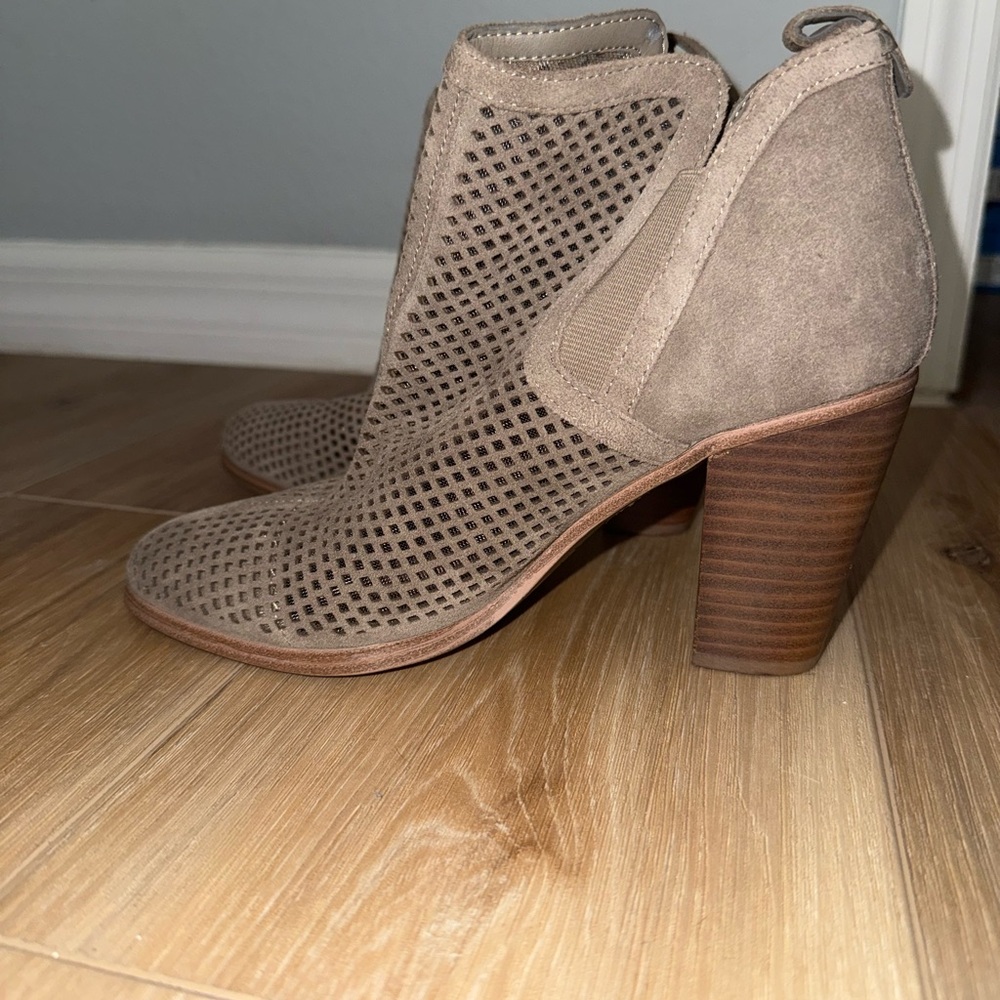 Vince Camuto Taupe Ankle Booties